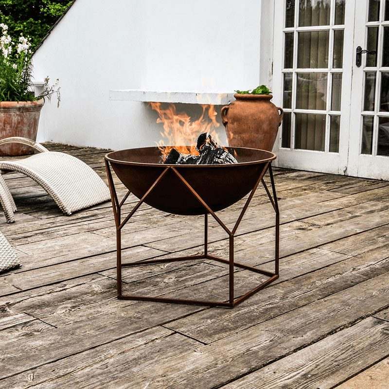 Buckingham Outdoor firebowl, W70cm, Rust