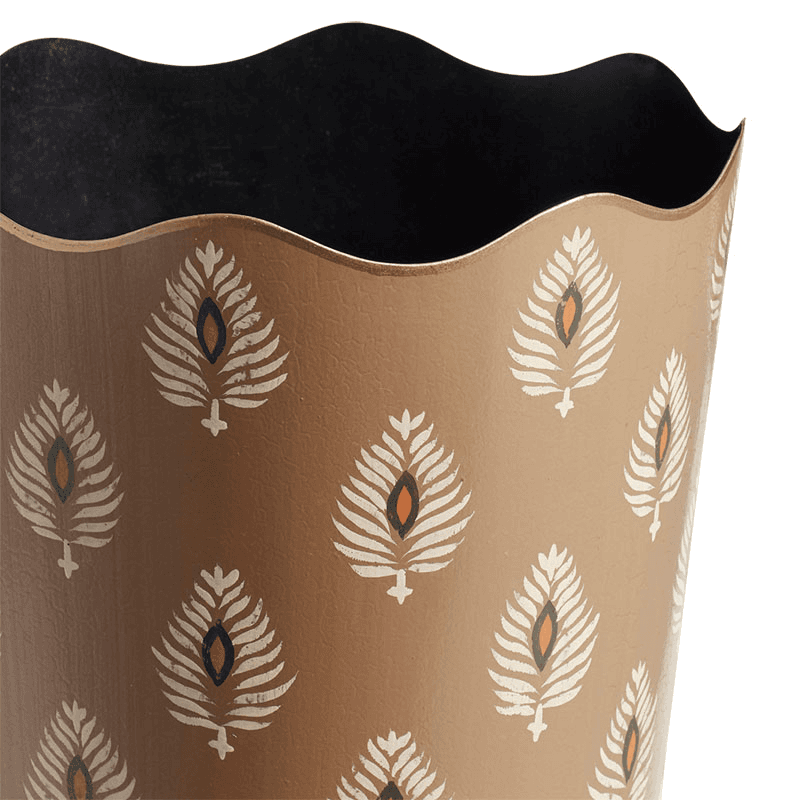 Talasa Wasepaper Bin, H26cm, Ocellus Rubbed Bronze