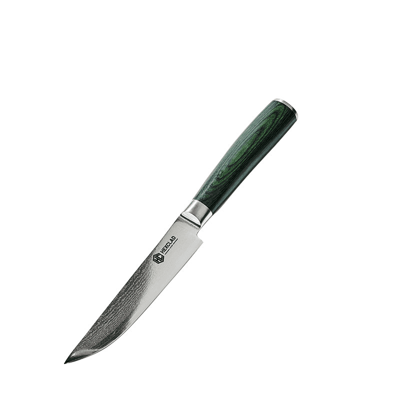 Japenese Damascus 4 Piece Steak Knife, Steel