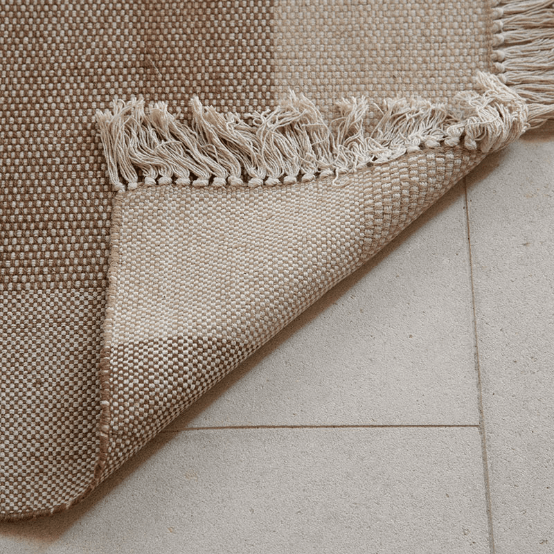 Andro Cotton & Jute Rug, 120 x 180cm, Natural