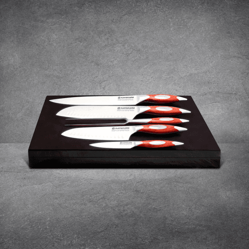 Image showing the Gourmet Knife Set, Rosewood, 5 piece product.