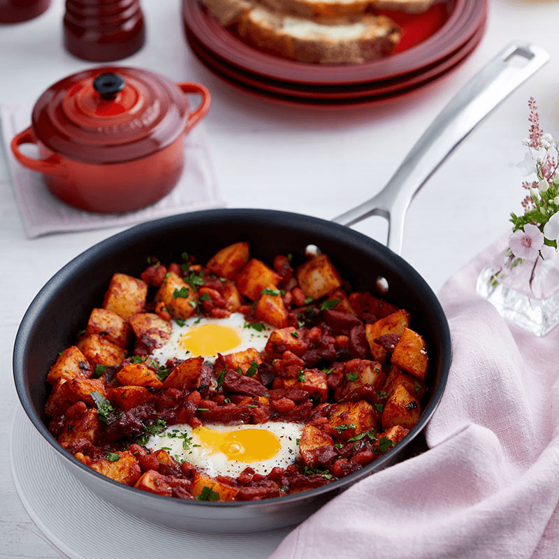 Classic 3-ply Non-Stick Frying Pan, 24cm, Stainless Steel
