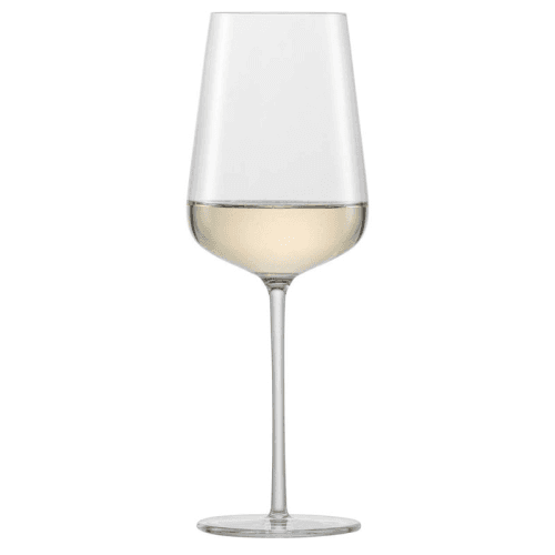 Image showing the Vervino Set of 2 Crystal White Wine Glasses, 406ml, Clear product.