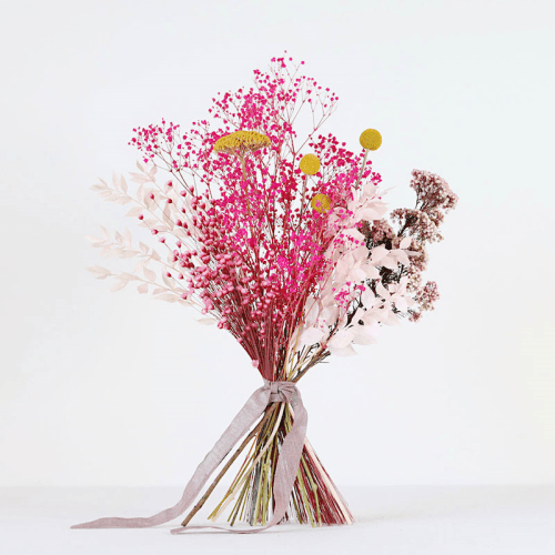 Image showing the Hand-Tied Medium Bouquet, Pink, Bonbon product.