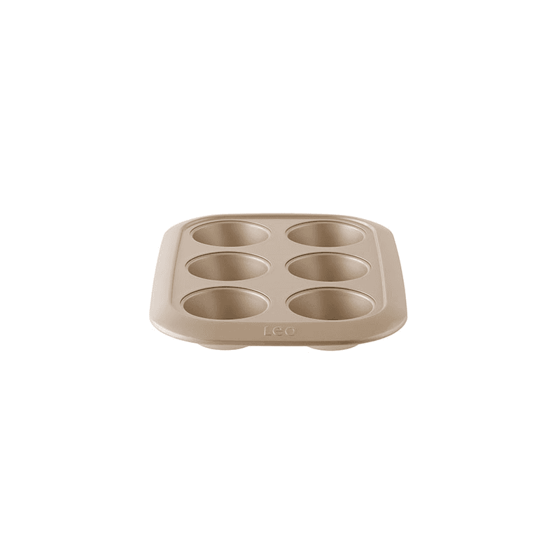 Leo Balance 6 Cup Cupcake Pan, Carbon Steel