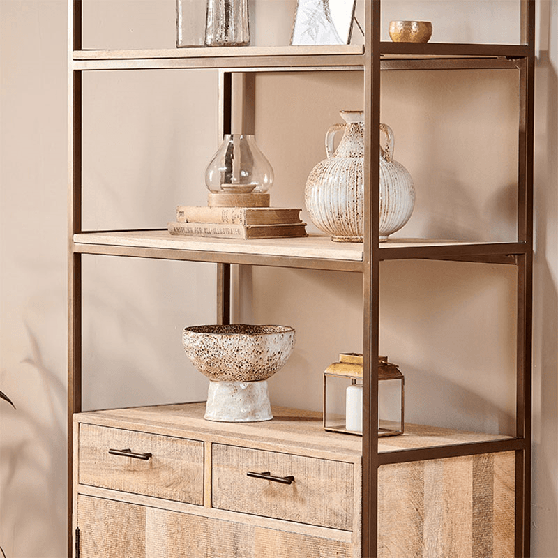 Dasai Mango Wood Storage Unit, Natural