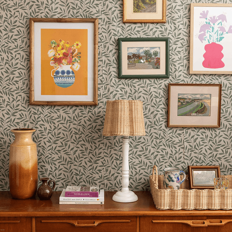 Clover Rattan Lampshade, Natural