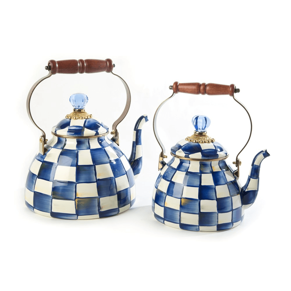 Royal Check Tea kettle, 2.3L, Blue & White