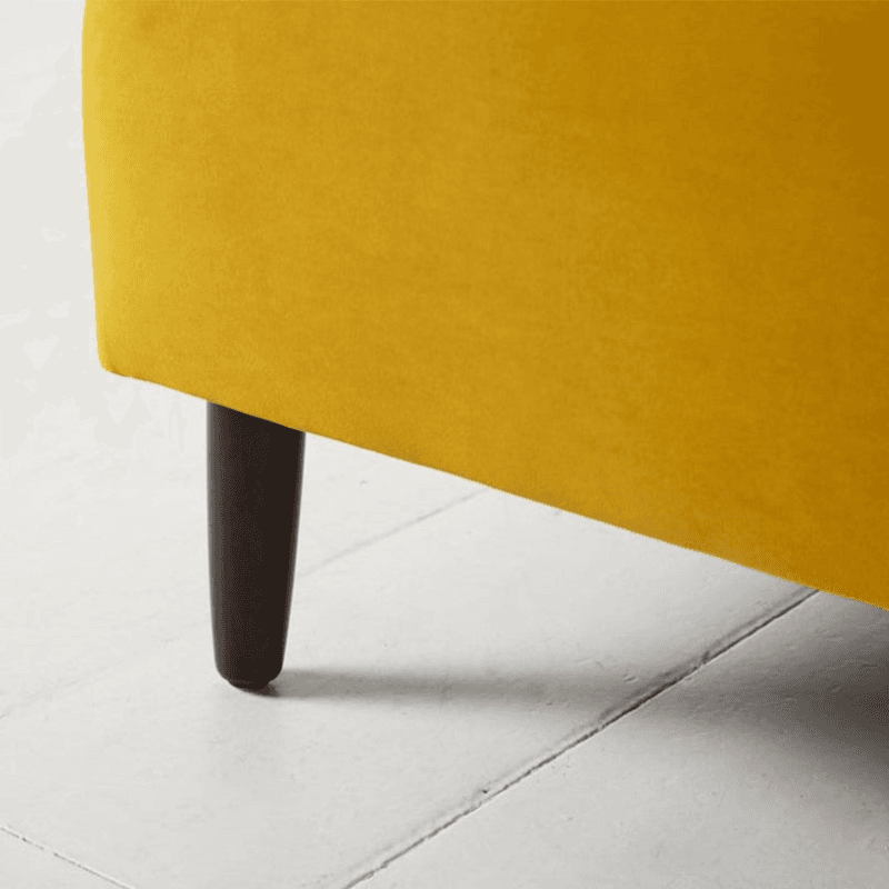 Model 05 3 Seater Velvet Sofa, Mustard