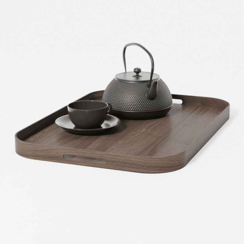 Bellhop 558 Rectangular Tray, Walnut