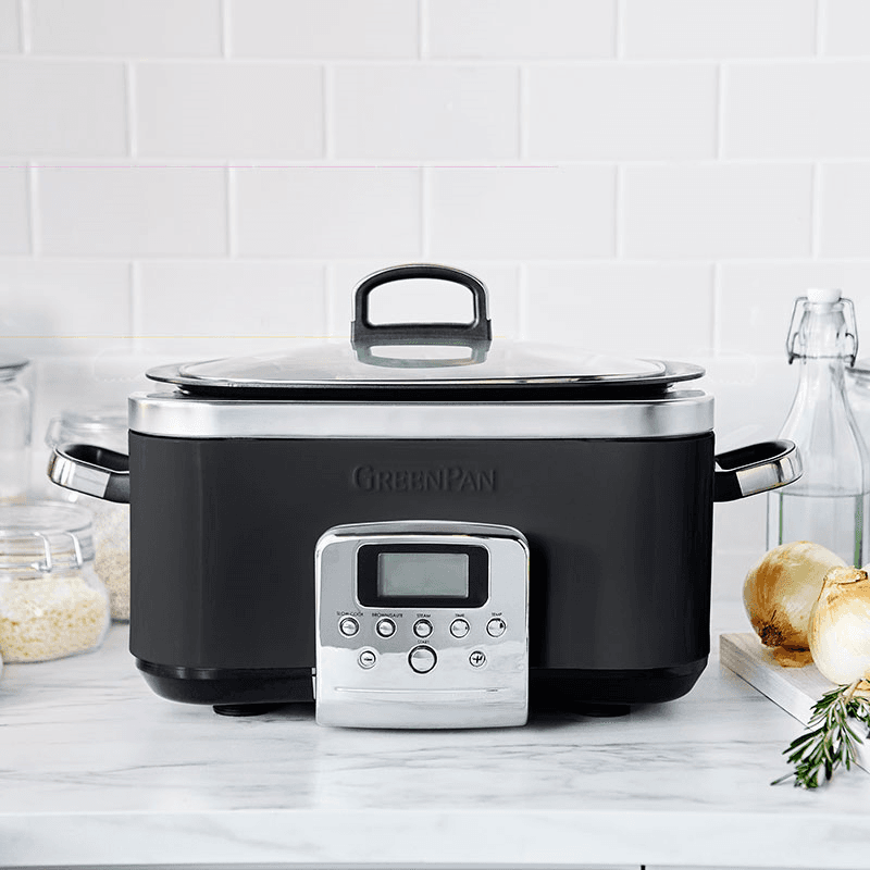 Non-Stick Slow Cooker, 6L, Black