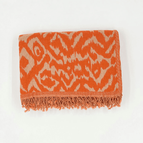 Image showing the Ikat Throw, 140 x 210cm, Amber product.