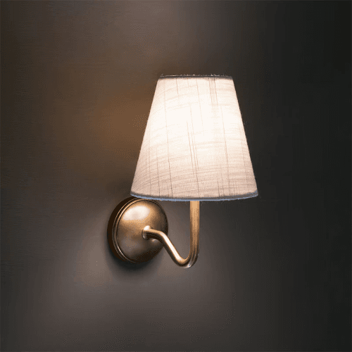 Image showing the Malvern  Wall Light Alabaster, H21cm, Antique Brass product.