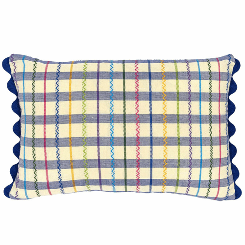 Image showing the Ginny Cushion, 35 x 50cm, Blue product.