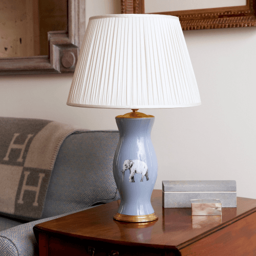 Image showing the Lamp Base, Elephant in the Room, Blue, 33 x 15cm product.