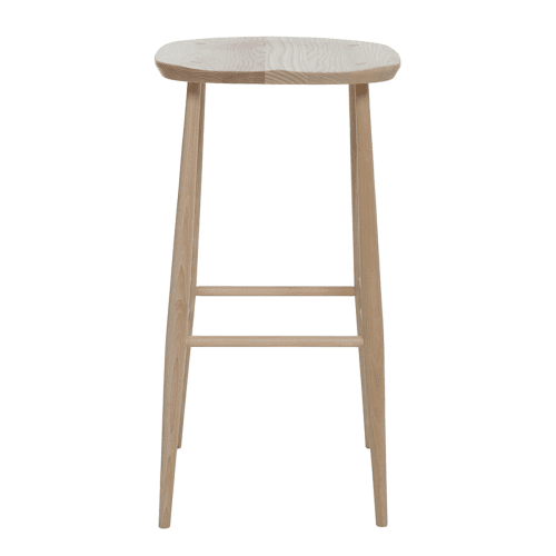 Image showing the Originals Bar Stool, L.Ercolani by Ercol, H75 x W39 x D37cm, Natural product.