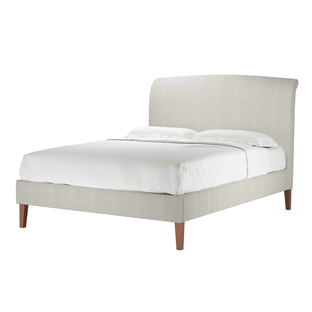 Thea Kingsize bed, H130 x W158 x L221cm, Clay