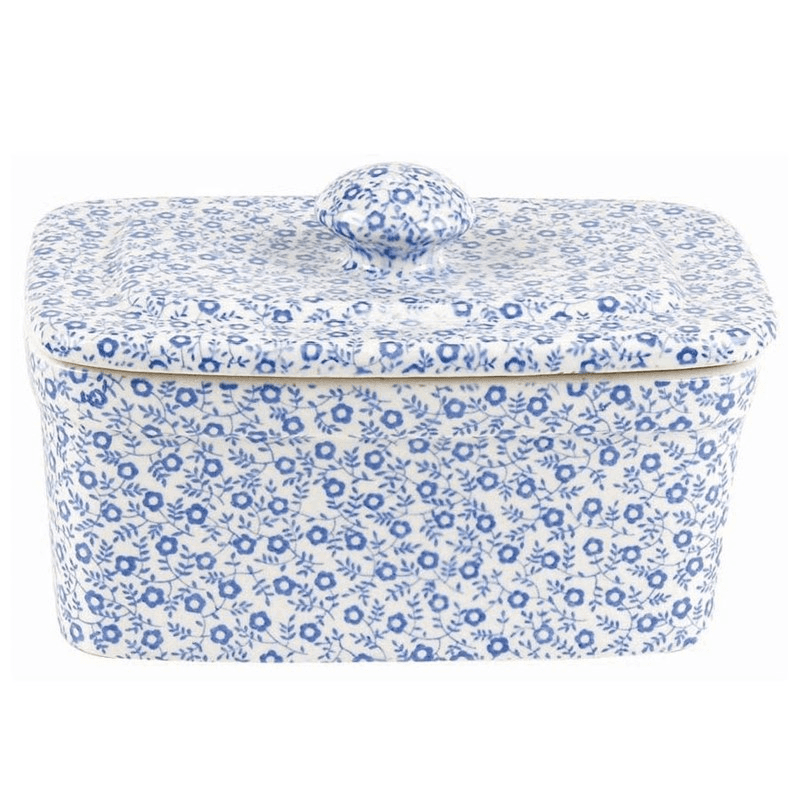 Felicity Butter Dish, L16.5 x W11 x H10cm, Pale Blue