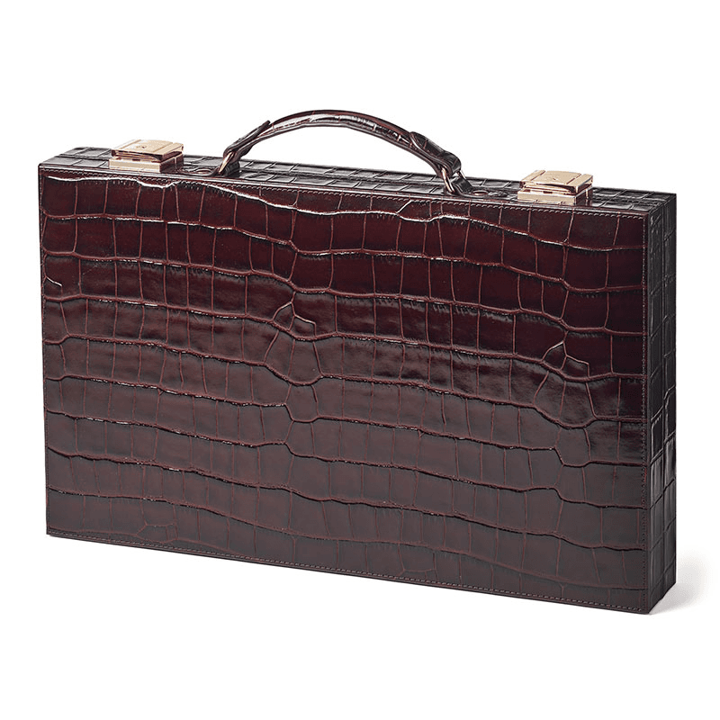 Backgammon Set, L38 x W23cm, Amazon Brown Croc