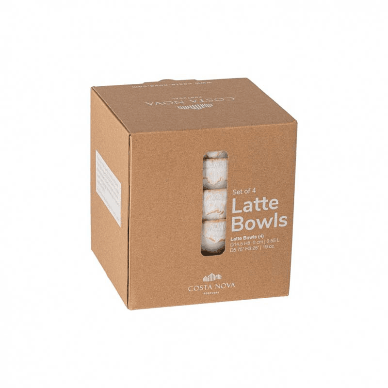 Set of 4 Bowls, D15cm, White