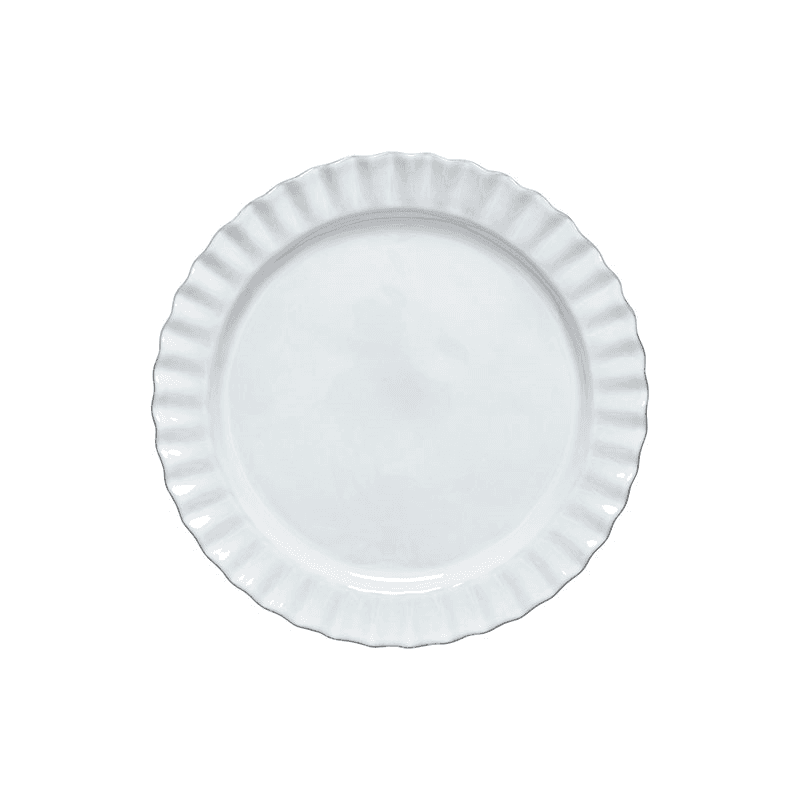 Festa Set of 6 Dinner Plates, D27cm, White
