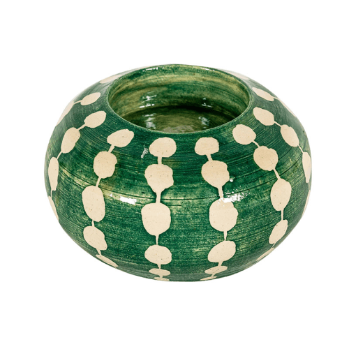 Image showing the Dots Tealight Holder, D10cm, Green product.