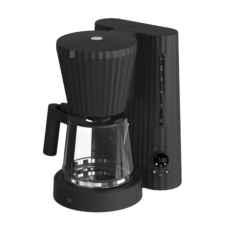 Plisse Filter Coffee Machine, 1.5L, Black