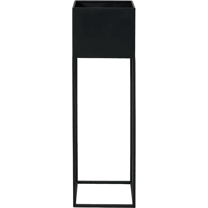 Metal Set of 2 Metal Planters, Graphite