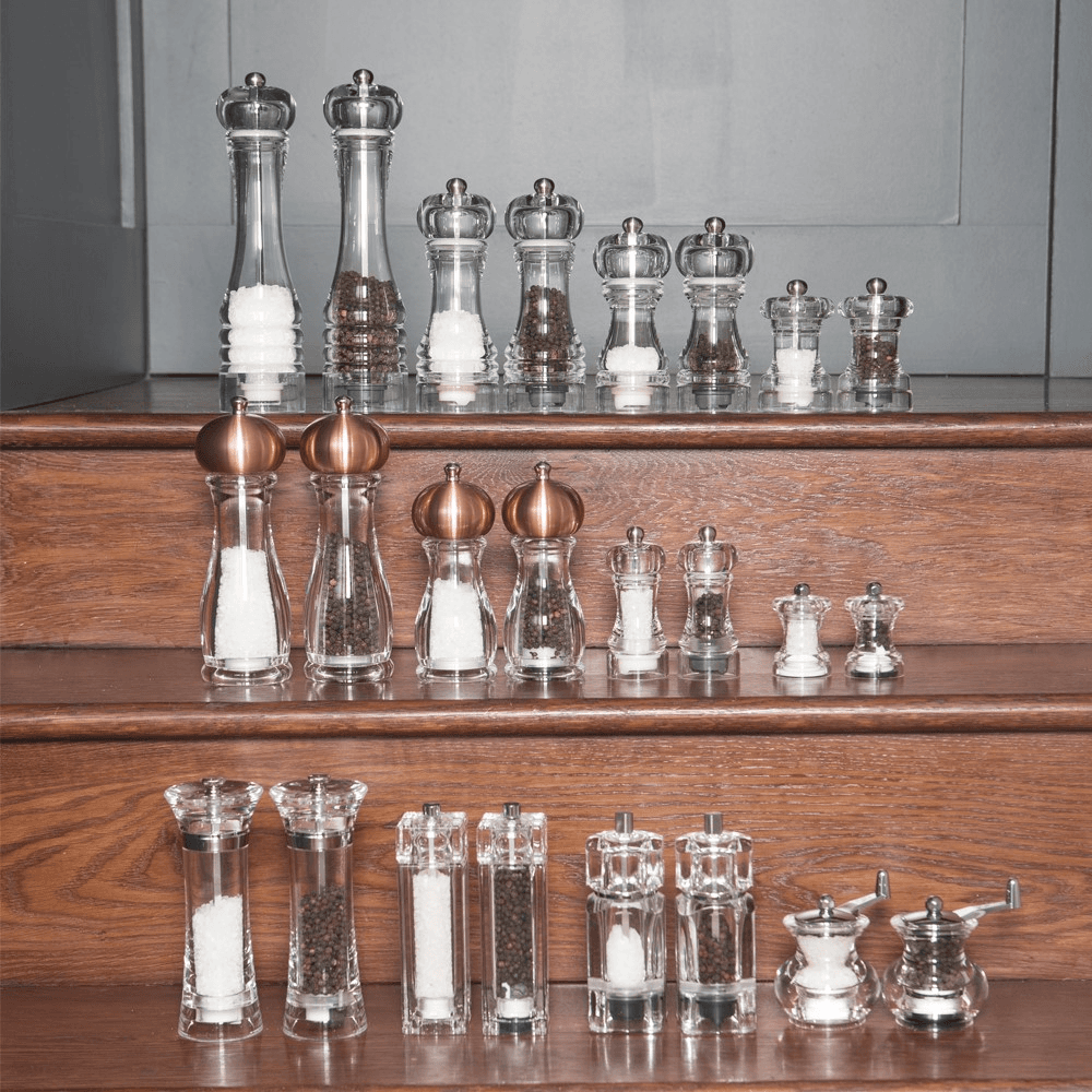 Capstan Pepper mill, 10cm, clear acrylic