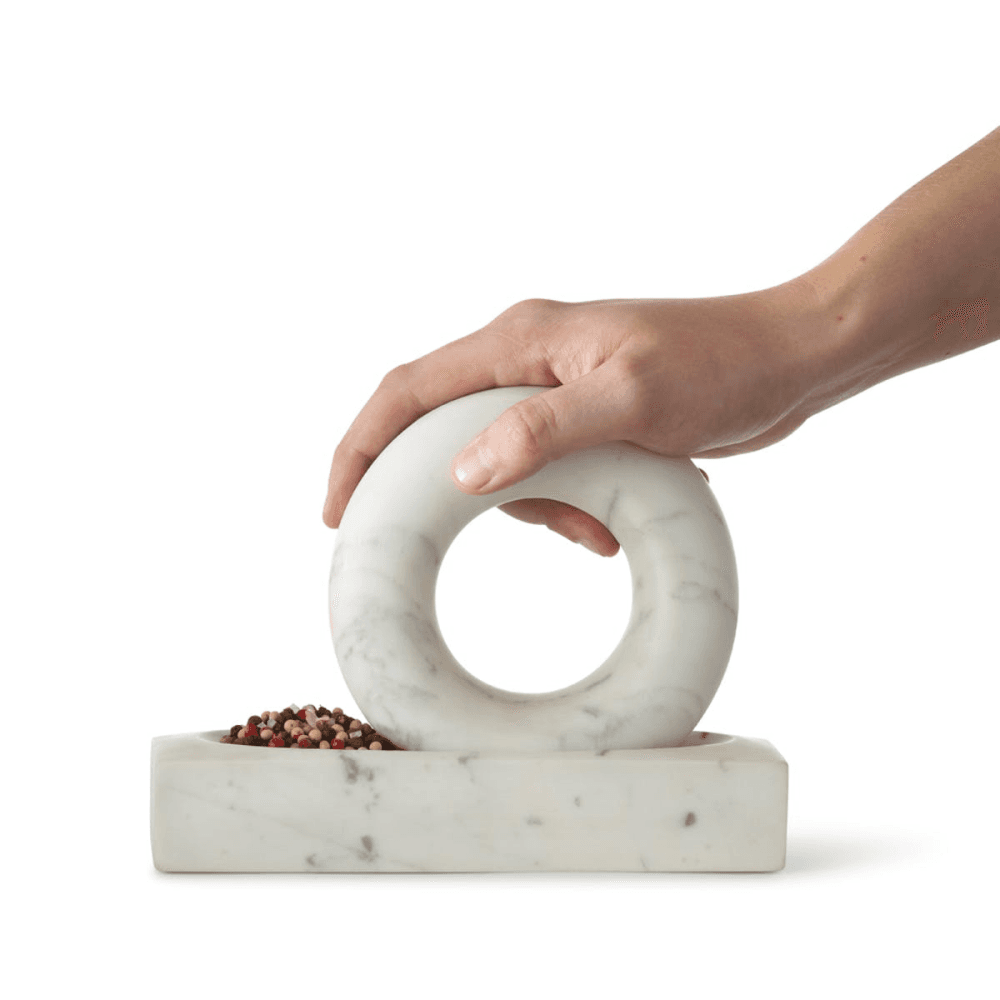 Tondo Pestle and mortar, grey