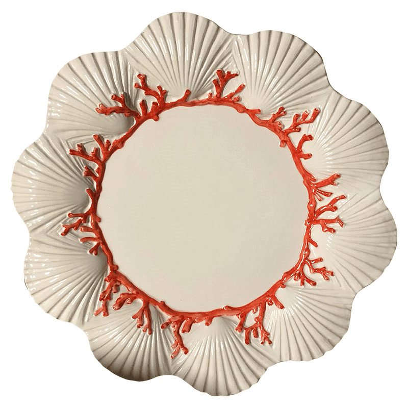 Saint Jacques Plate, D27cm, White
