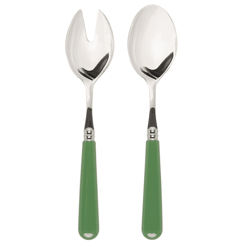 Image showing the Salad Server Set, Green product.