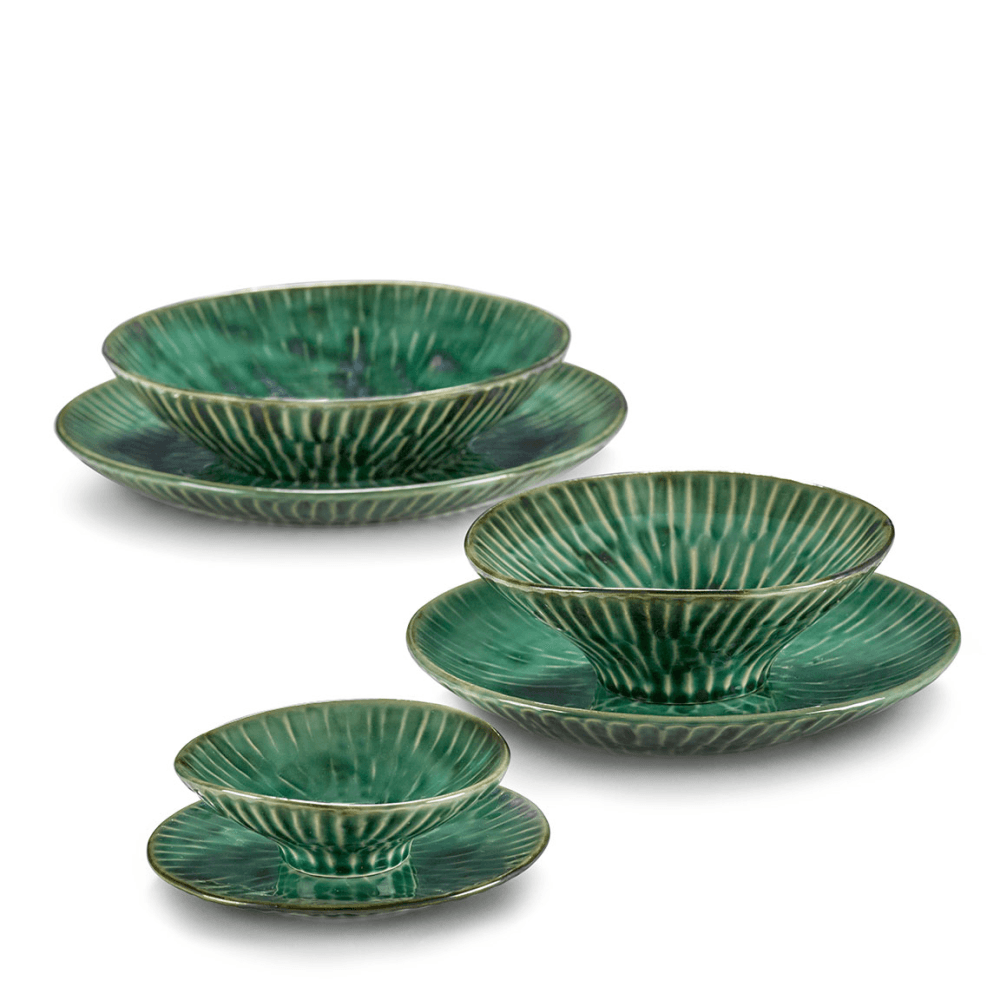Verde Lanza by Pascale Naessen Set of 2 Breakfast Plates, Green