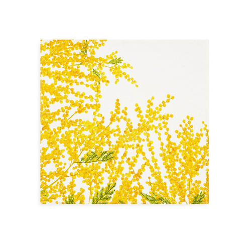 Image showing the Mimose Linen Napkin, 50cm x 50cm, Yellow product.