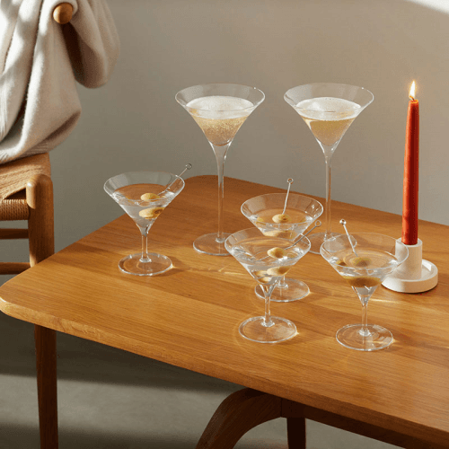 Image showing the Bar Martini Glasses Set of 2, 180ml, Clear product.