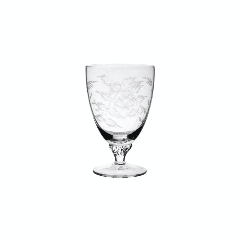 Fern Set of 6 bistro glasses, 225ml, Crystal