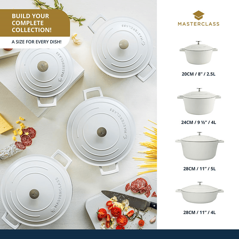 Casserole Dish, 5L, Cream