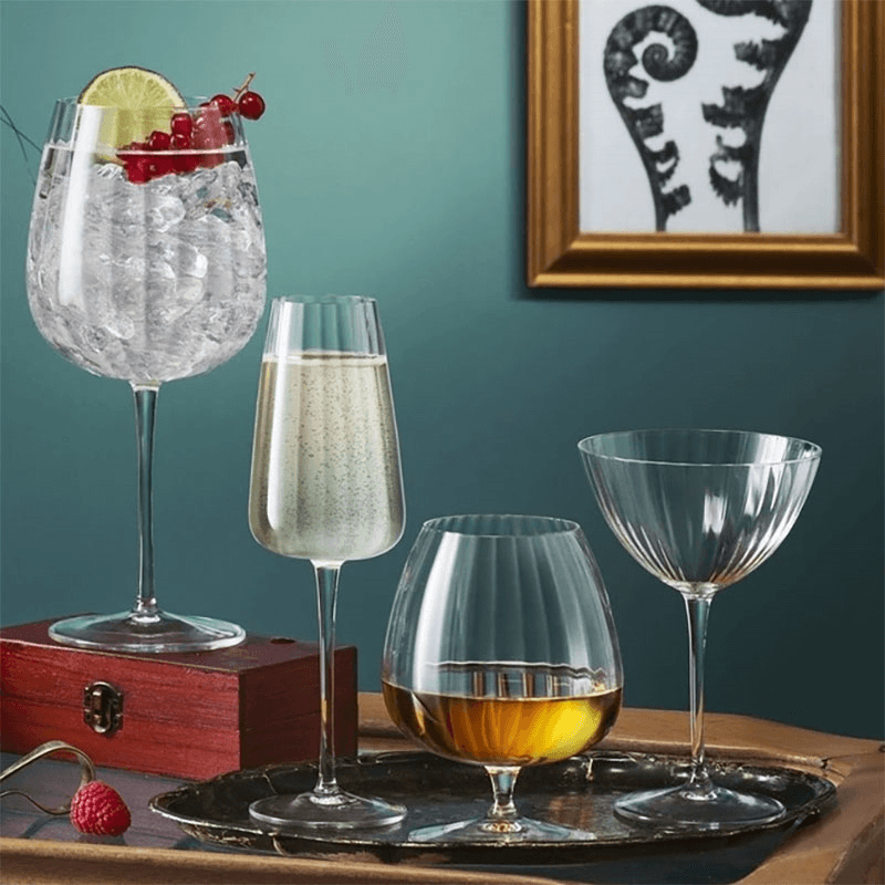 Optica Set of 4 Gin Glasses, 750ml, Clear