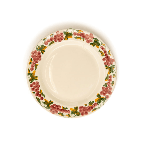Image showing the Vine Side Plate, D20cm, Green and Pink product.