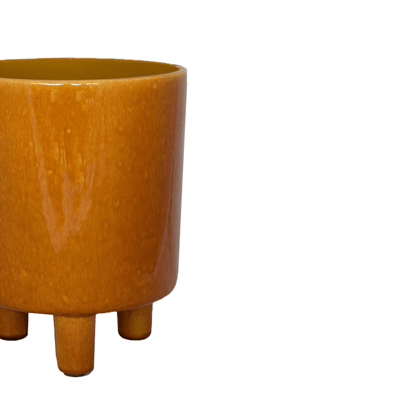 Pisa Planter, H16 x W19 x D19cm, Mustard