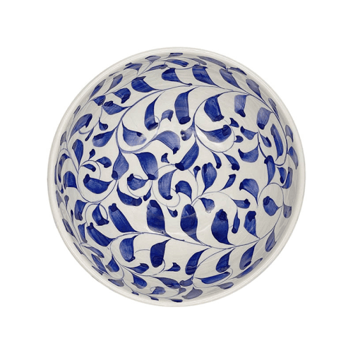 Image showing the Scroll Bowl, D17cm, Navy product.