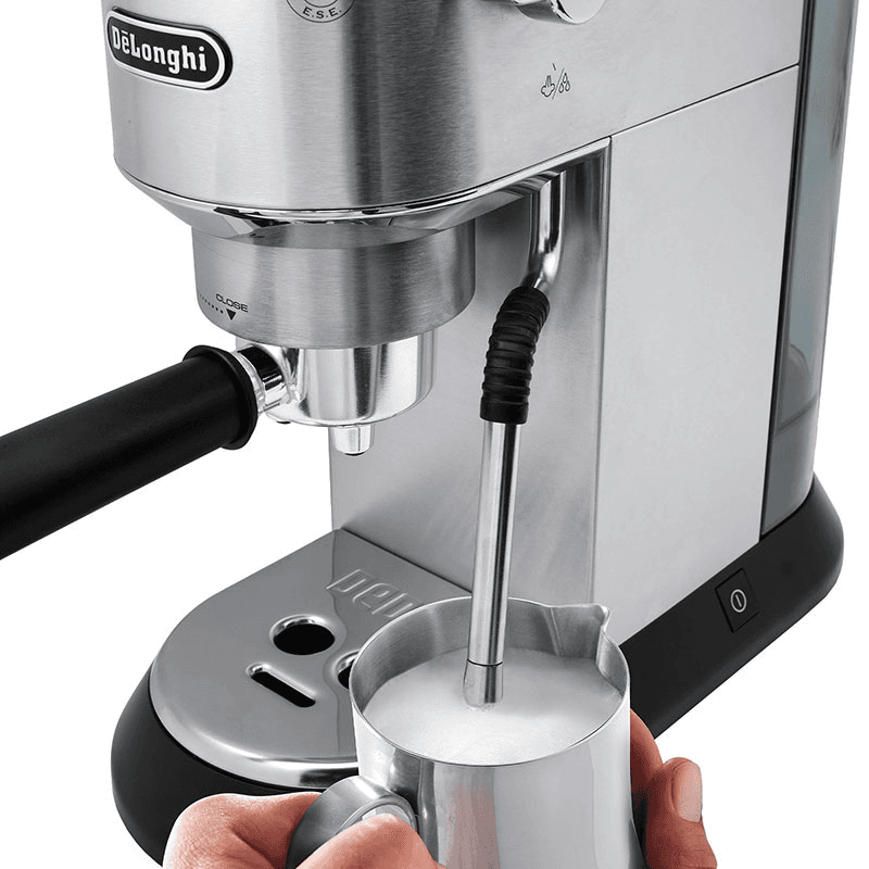 Dedica Arte Manual Coffee Machine, Silver