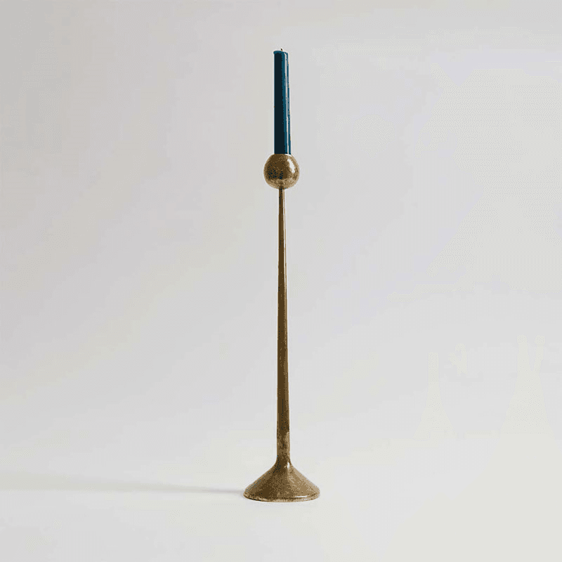 Irrawaddy Candle Stick, H41cm, Brass