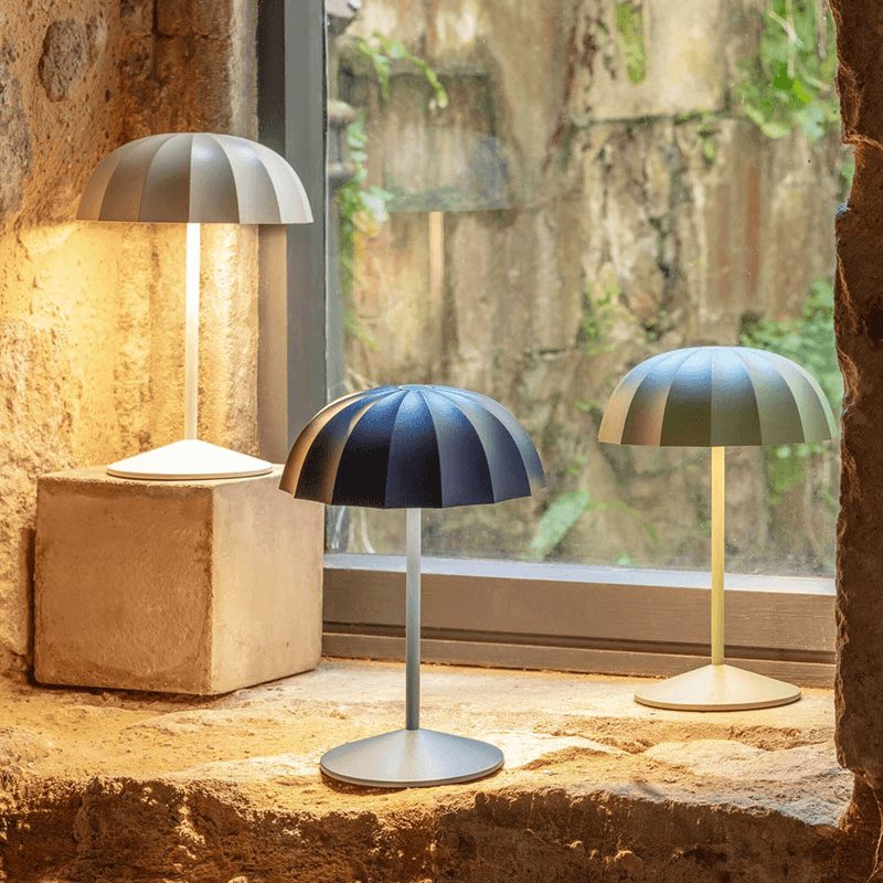 Umbrella Outdoor Light, H23cm, White