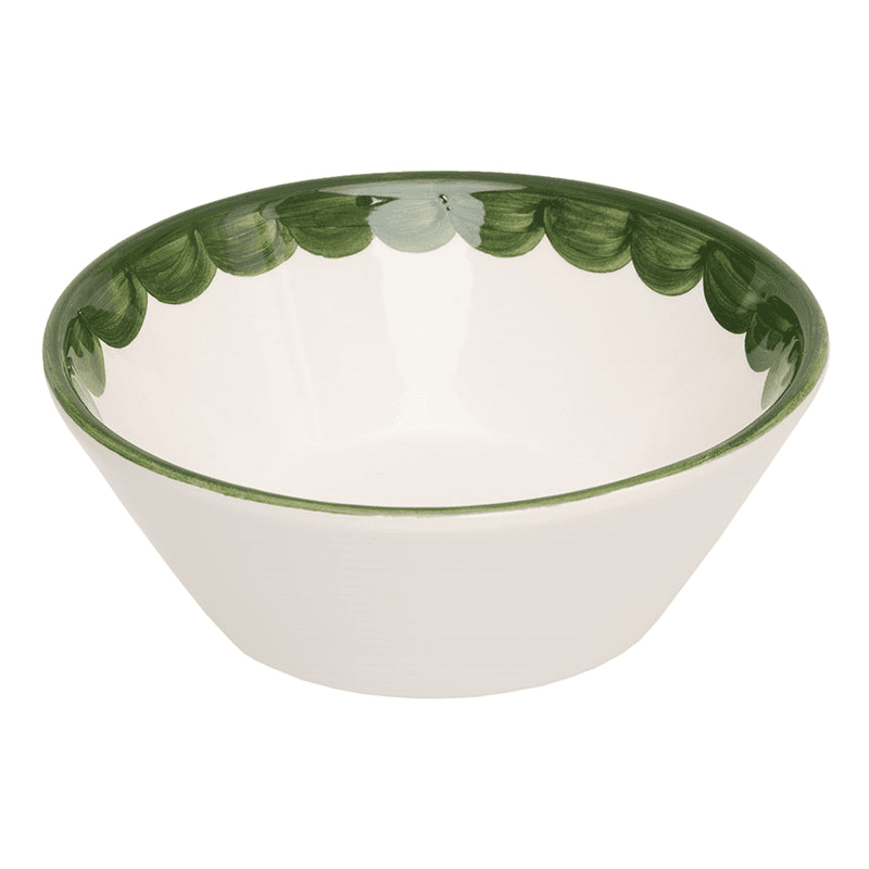 Scallop Set of 2 Bowls, 16cm, Green