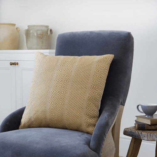 Image showing the Minerva Cushion 45 x 45cm, Gold, 45x45, Gold product.
