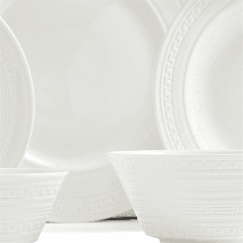 Image showing the Intaglio 10 Piece Dinnerware Set, White product.