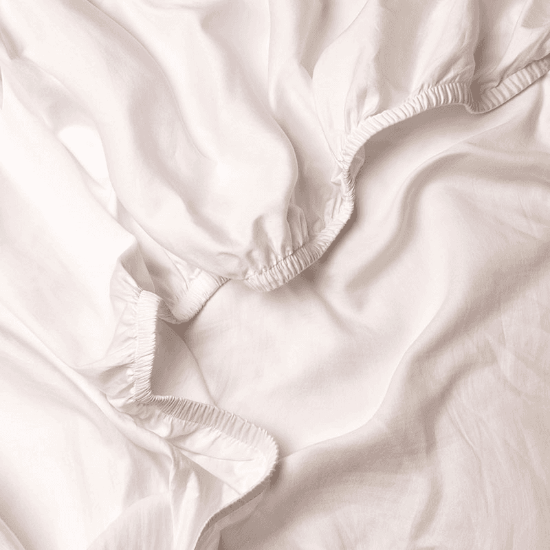 Perfect Percale  Fitted Sheet, Superking, Dusky Pink