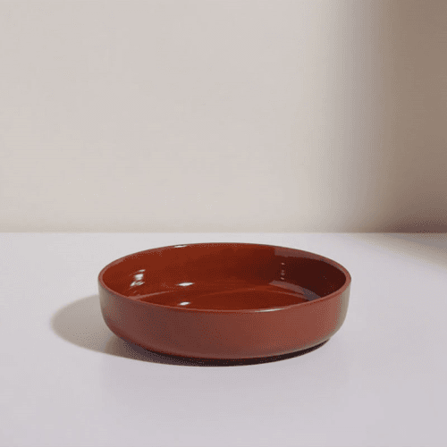 Image showing the Set of 4 Dinner Bowls, 22cm, Terracotta product.