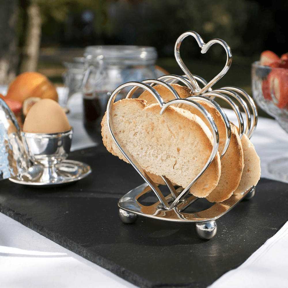 Amore Toast rack, H16 x L13cm, Nickel Plate